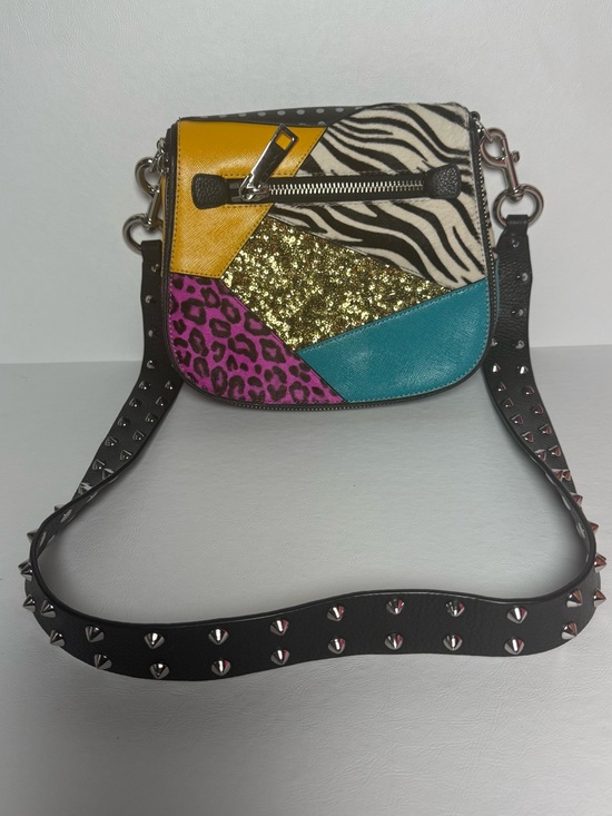 Marc Jacobs Handbags - Marc Jacobs Nomad Removable Crossbody Saddle Bag - Black Spiked Strap